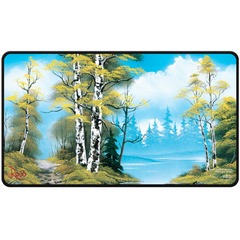 Bob Ross Black-Stitched Playmat: Lakeside Path